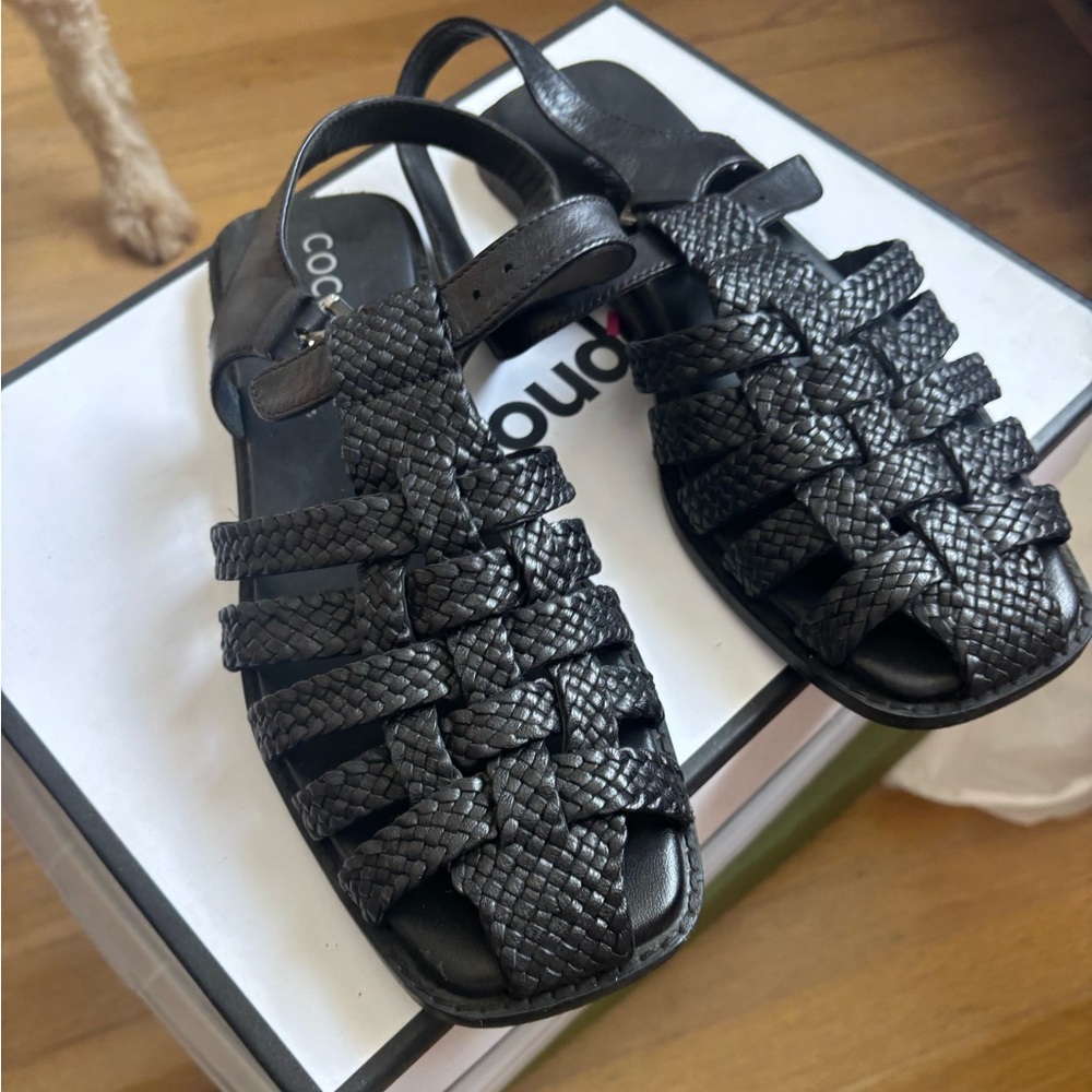 Coconuts by Matisse Charcoal Woven Fisherman Sandals